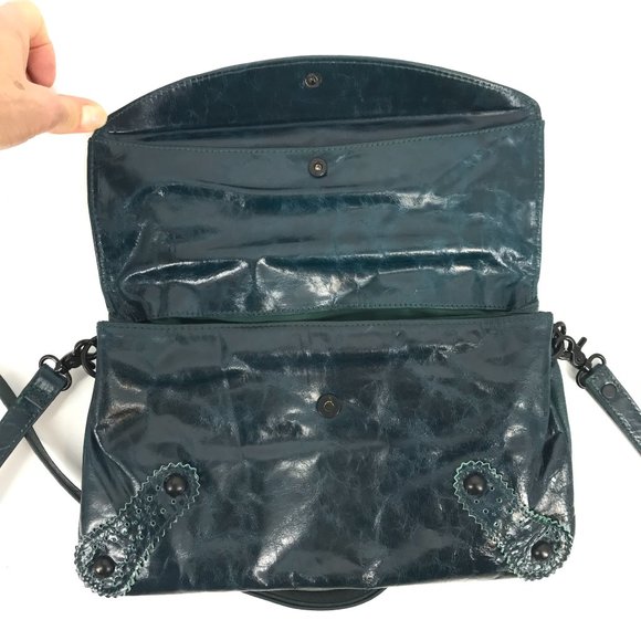 Danier Teal Crossbody Bag - Picture 6 of 15